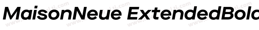 MaisonNeue ExtendedBold字体转换
